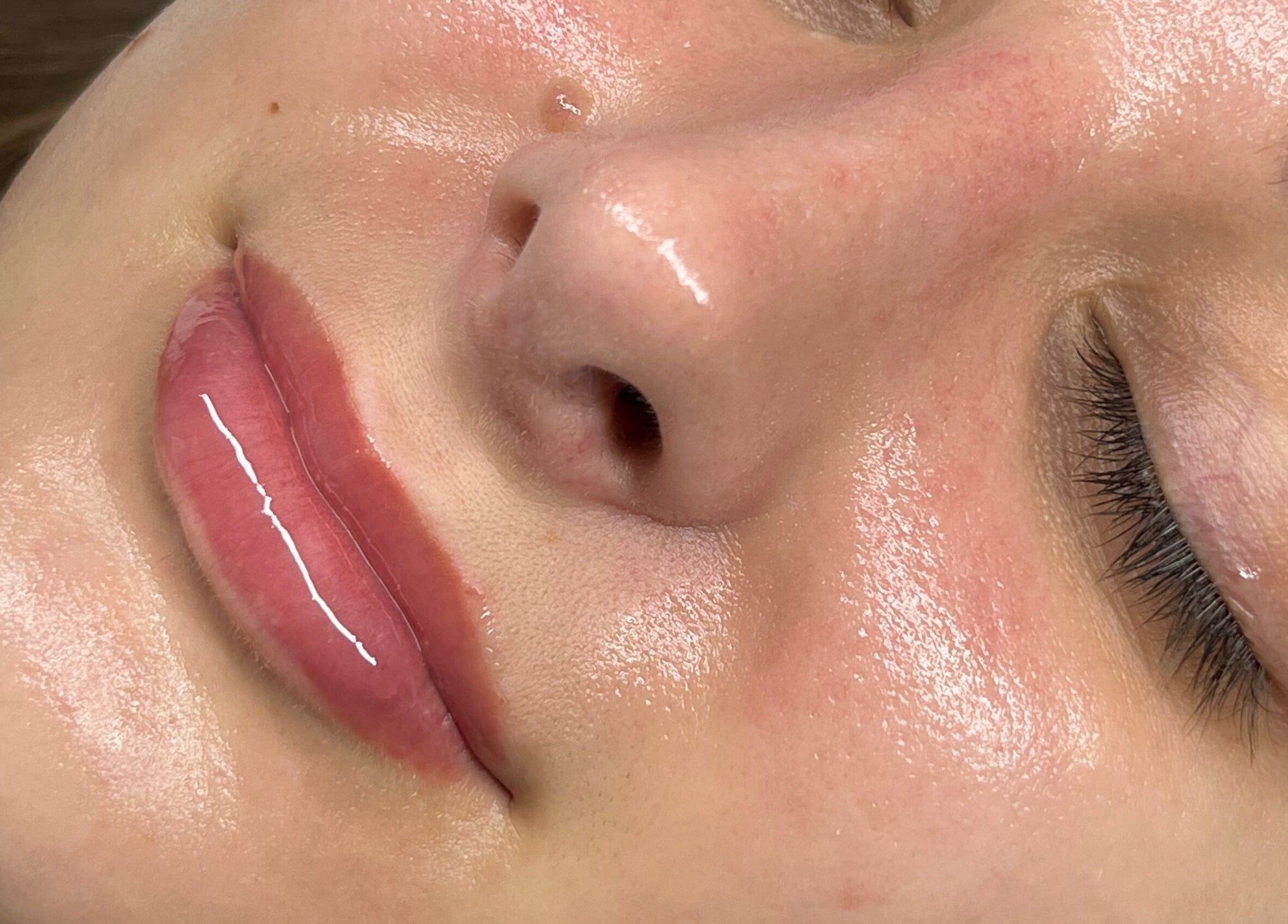 Close-up of a glowing skin facial at Beauty by Soph, Peterborough, England, GB.