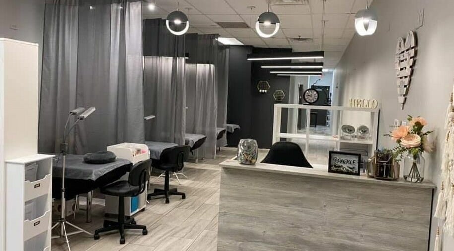 Elegant XO Beauty Spa interior in Chatham, Illinois, US with chic decor and serene ambiance.