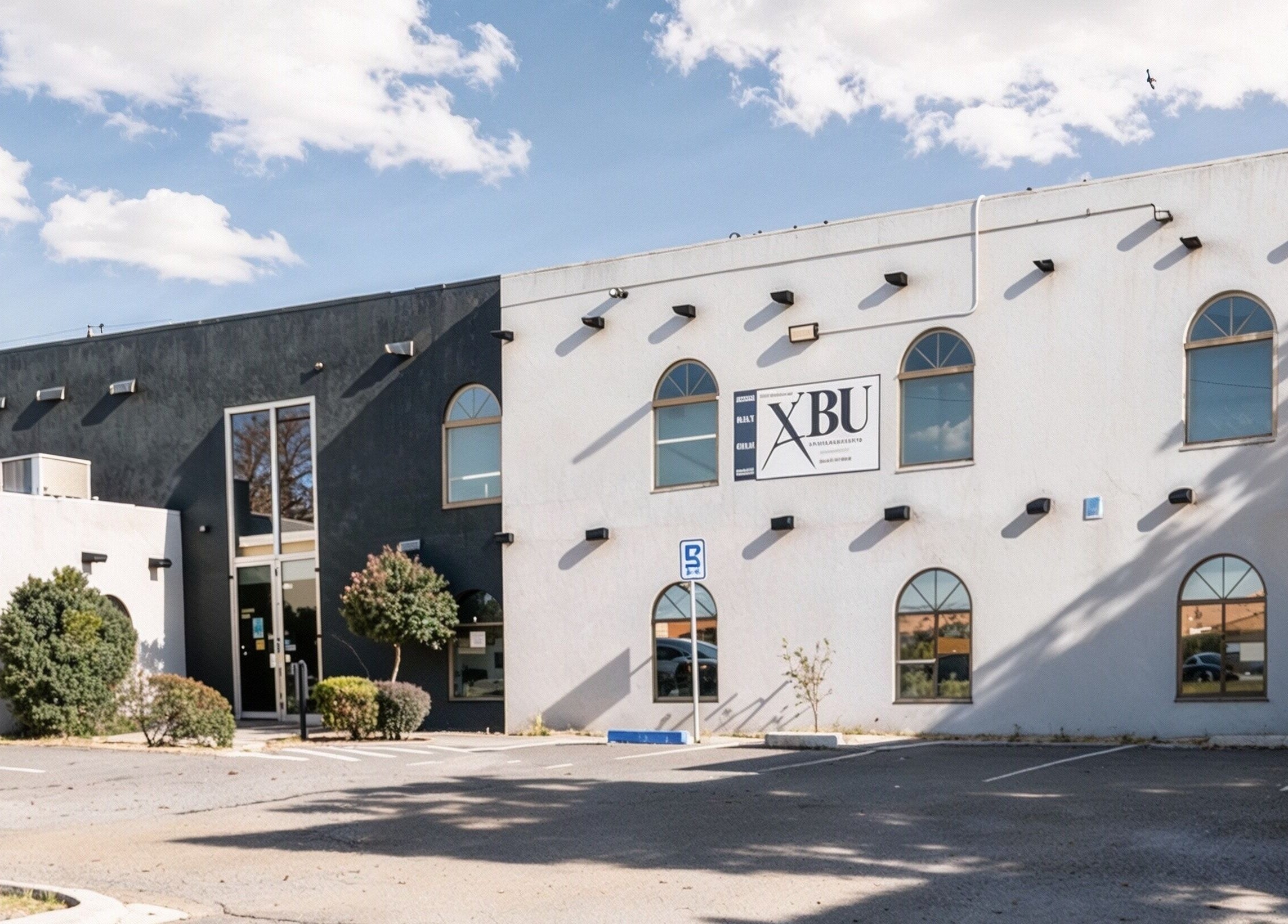 Front view of A Better U Beauty Barber Academy in Albuquerque, New Mexico, US, showcasing its modern architecture.