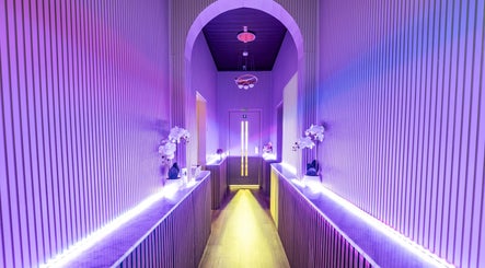 Elegant ambient lighting in hallway at Riverstone Thai Massage Therapy and Spa, Riverstone, New South Wales, AU.