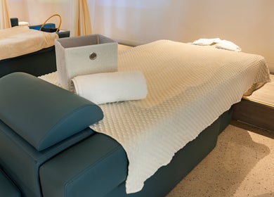 Comfortable spa bed at LUX Head and Body Spa, Riverstone, New South Wales, AU.