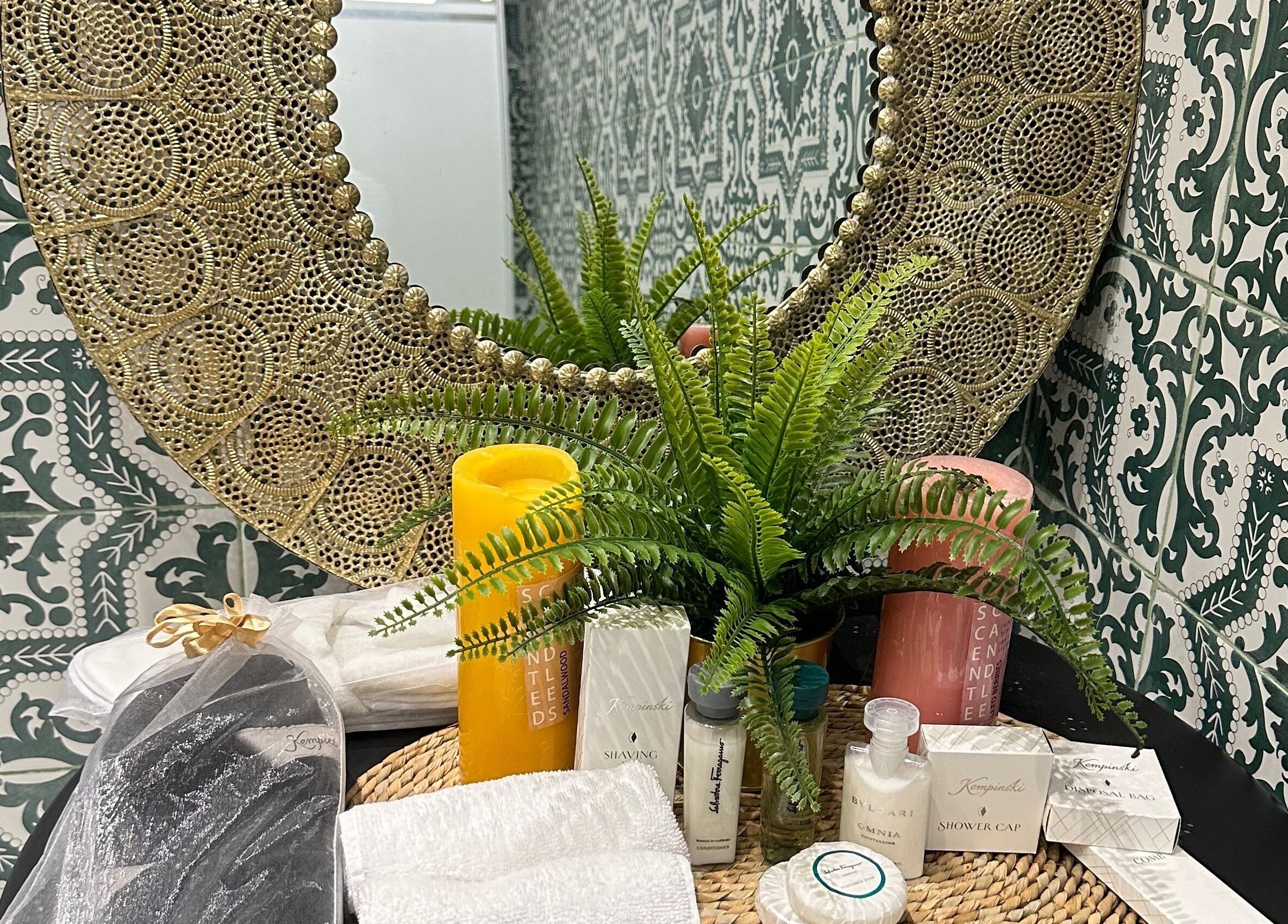 Seleva Beauty Lounge display with lush decor and products in Dubai, Dubai, AE.