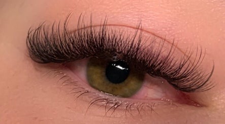 Close-up of elegantly curled lashes at Beaming Beauty LLC in Pueblo, Colorado, US.