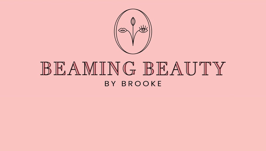 Beaming Beauty LLC logo in Pueblo, Colorado, US with an elegant design on a pink background.
