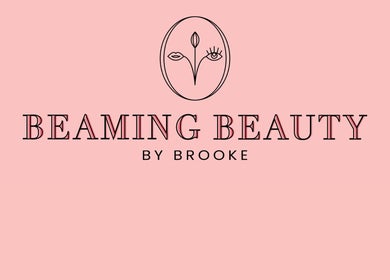 Beaming Beauty LLC logo in Pueblo, Colorado, US with an elegant design on a pink background.