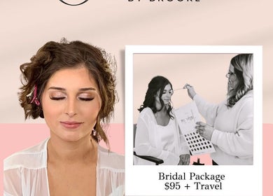 Woman receiving a bridal makeup session at Beaming Beauty LLC, Pueblo, Colorado, US.