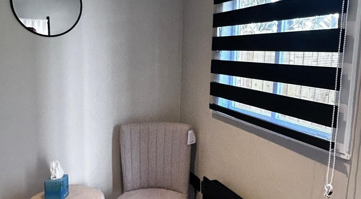 Cozy seating area at Alexander Aromatics Wellness Studio, Girdle Toll, Scotland, GB.