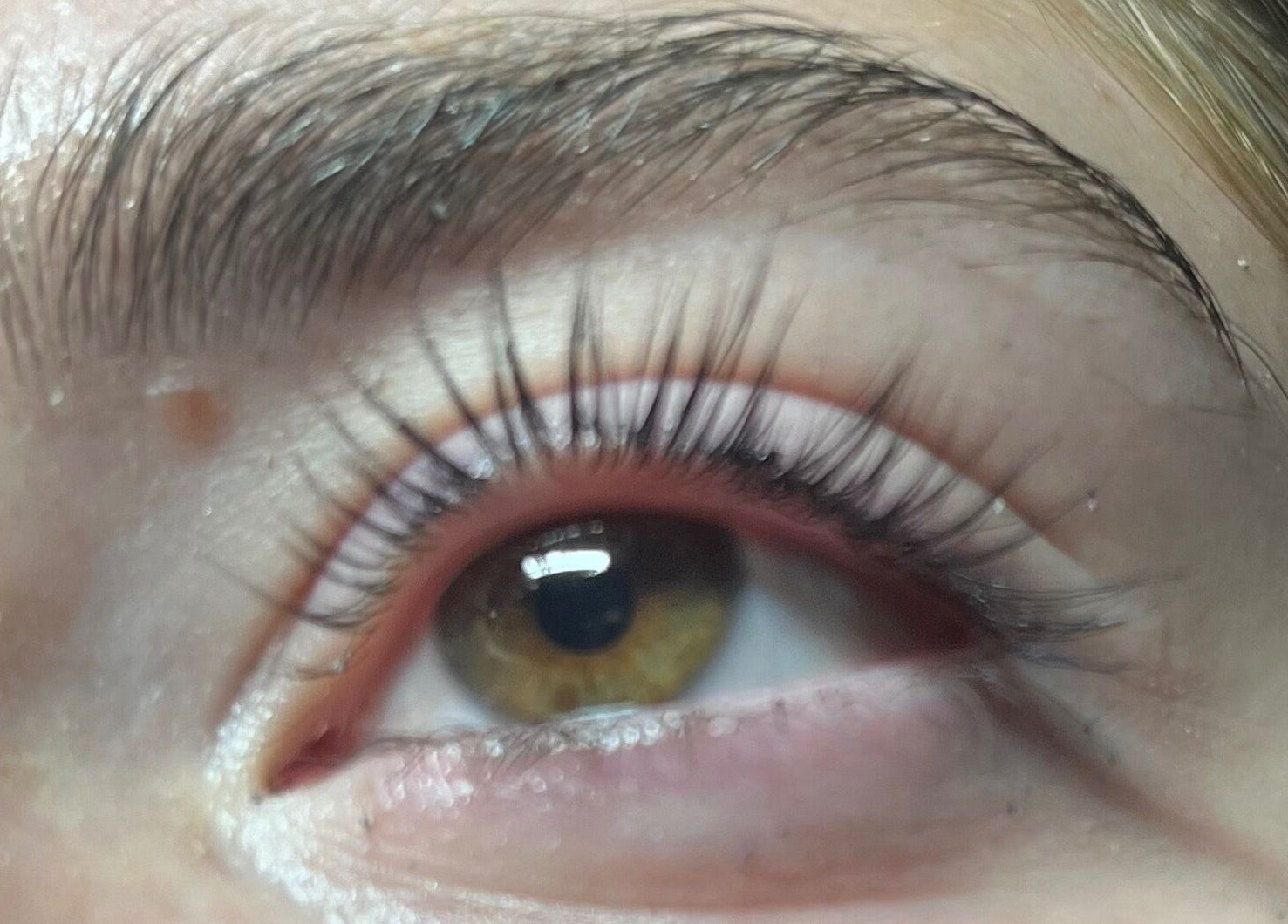 Close-up of enhanced lashes at Haven Beauty Clinic in Nenagh, County Tipperary, IE.