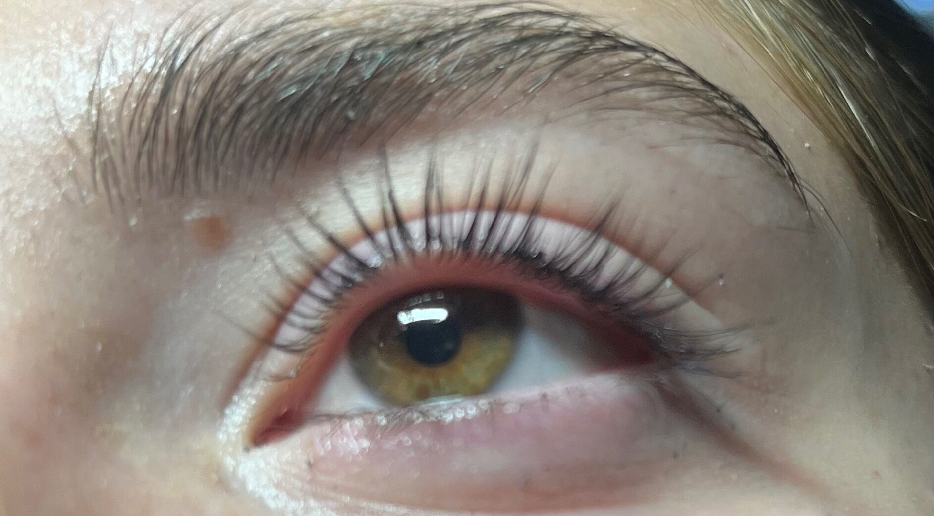 Close-up of enhanced lashes at Haven Beauty Clinic in Nenagh, County Tipperary, IE.