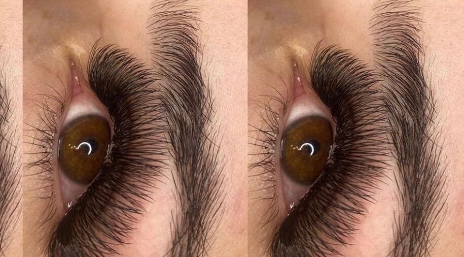 Close-up of expertly styled eyelashes at Bodied By Mecedes, Capalaba, Queensland, AU showcasing natural beauty.