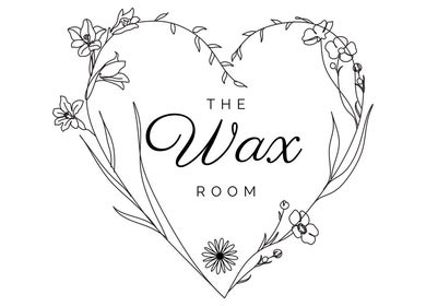 The Wax Room logo with floral heart design at Beauty by Pippa, Burton upon Trent, England, GB.