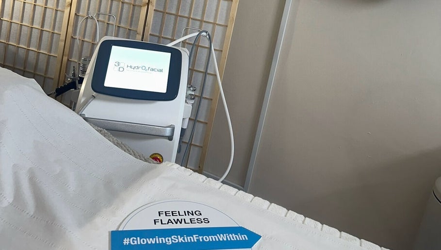 HydraFacial machine at Orchid Beauty & Skin Ltd, Sunderland, England, GB, highlighting glowing skin treatments.