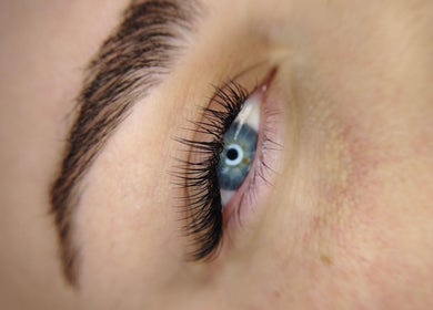 Close-up of elegant eyelash extensions at Lashes by Jodene, Kempton Park, Gauteng, ZA.