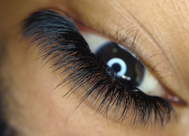 Close-up of lush eyelash extensions at Lashes by Jodene, Kempton Park, Gauteng, ZA
