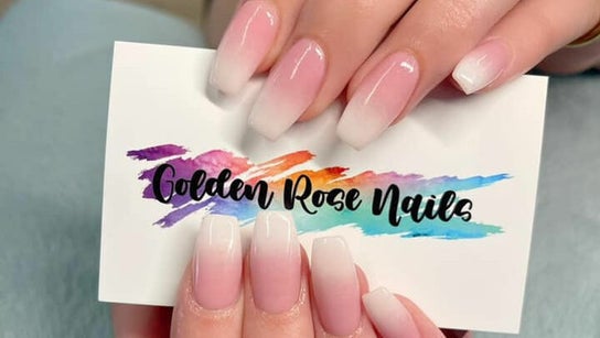Golden Rose Nails