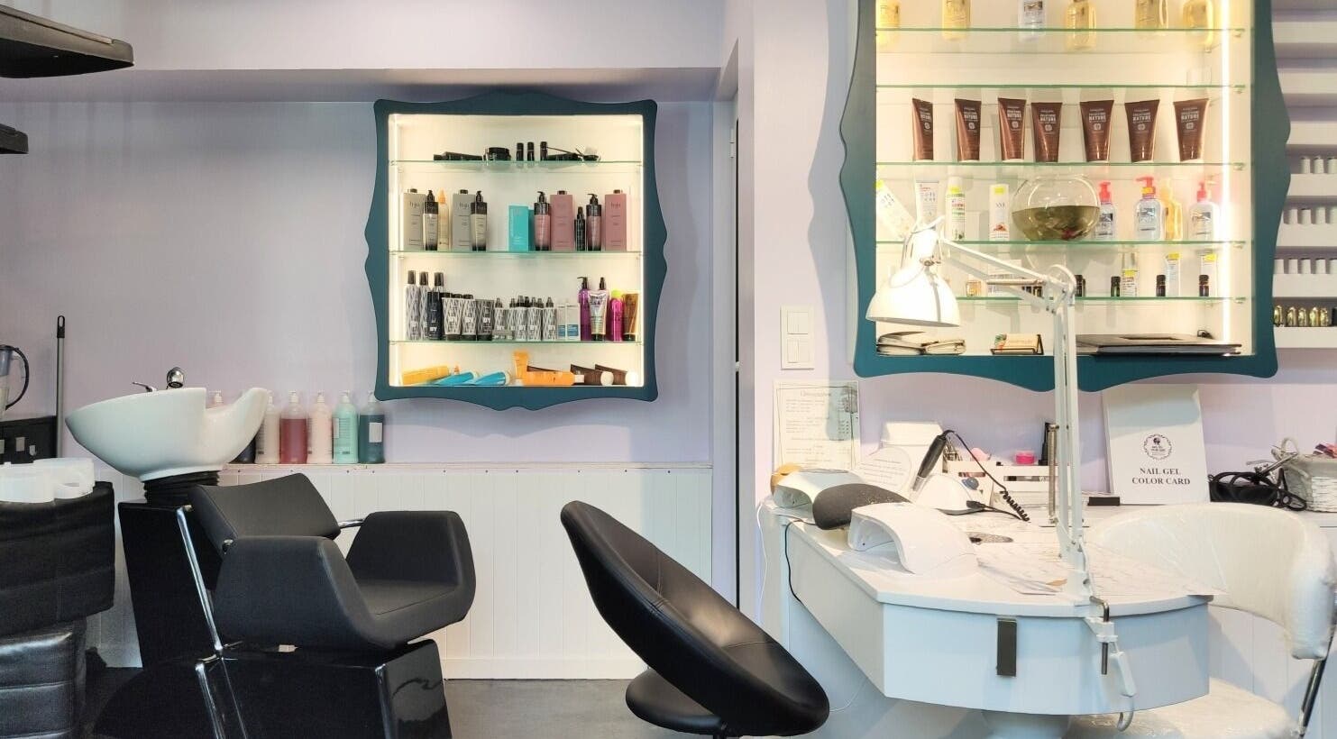 Modern styling chair and products at Фризьорски Салон Wave Studio - НДК, Sofia, Sofia City Province, BG.