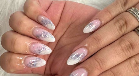 Elegant glitter nail art at Royal Nails & Beauty Kelston, Auckland, Auckland, NZ.