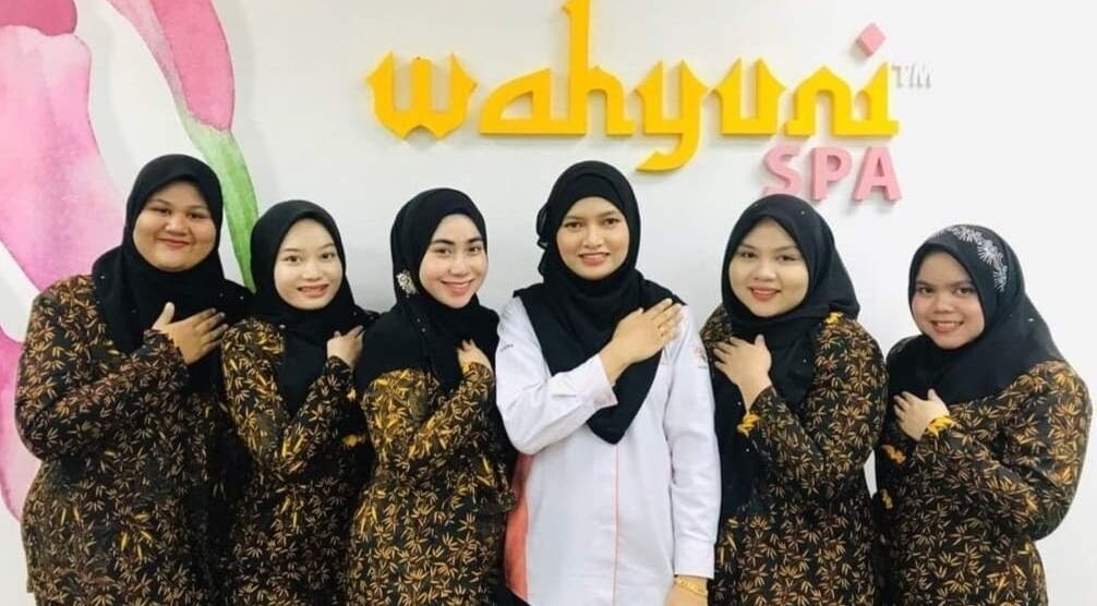 Friendly team at Wahyuni Spa Kangar, Perlis, MY, ready to welcome clients with warm smiles.