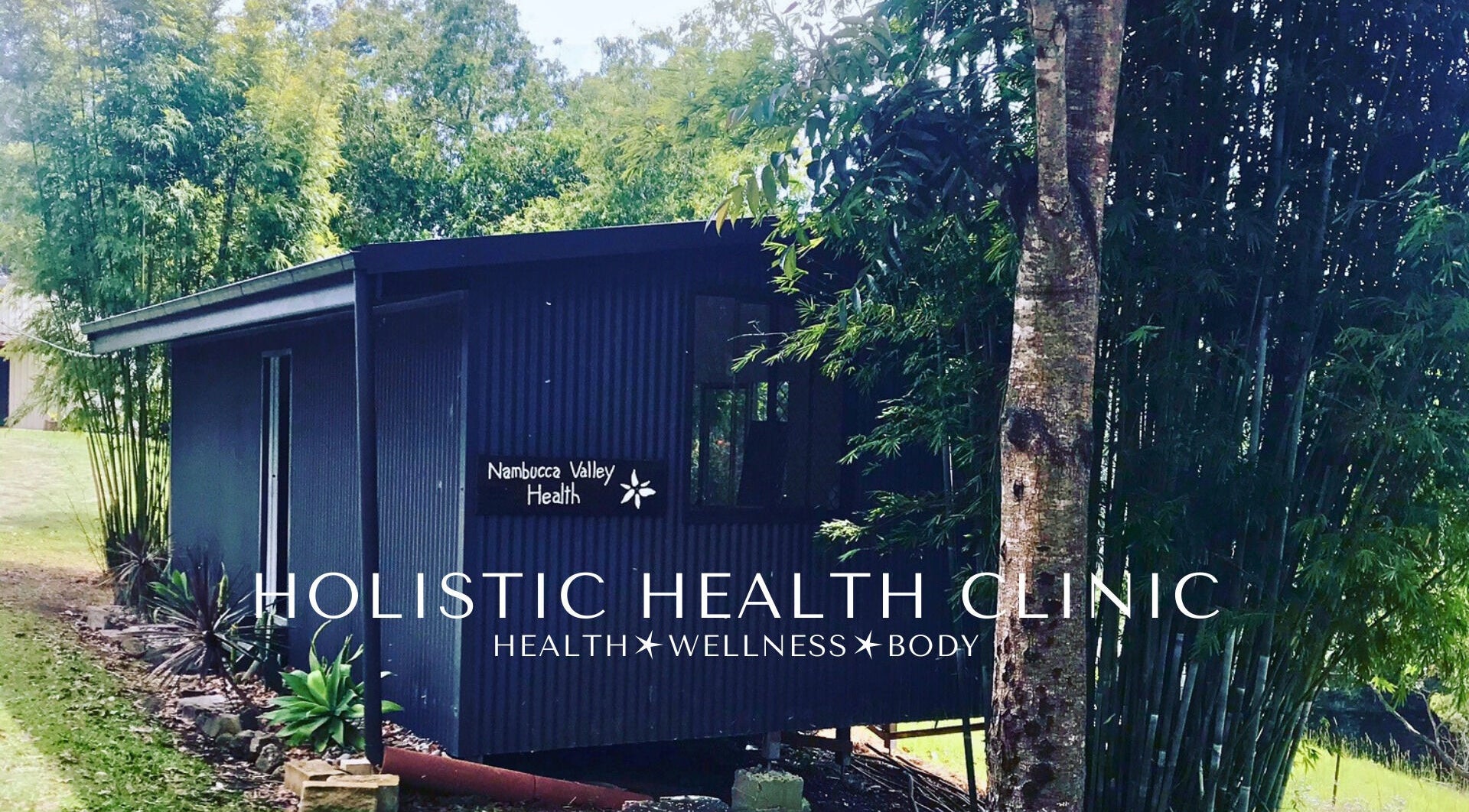 Nambucca Valley Health clinic amid lush greenery in Valla, New South Wales, AU, offering holistic health services.