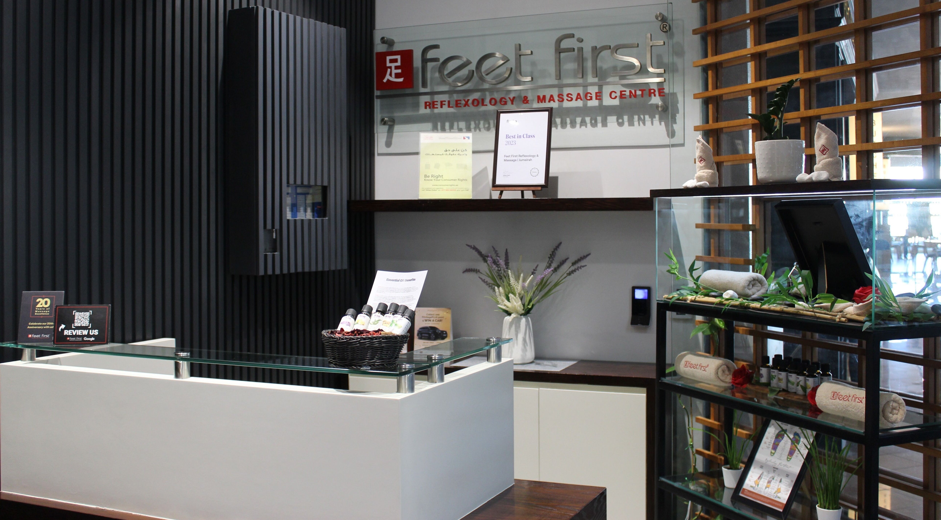 Reception area of Feet First Reflexology & Massage | Town Centre Jumeirah (Women Only) in Dubai, Dubai, AE.