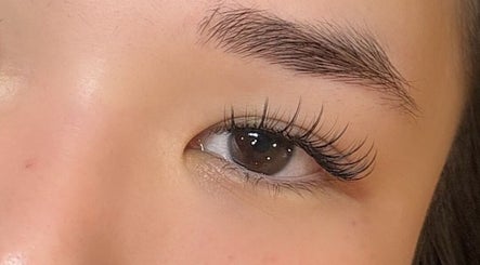 Close-up of styled lashes at SOPHIA LASHES x RIBBON, 456 La Trobe St West Melbourne, Melbourne, Victoria, AU.