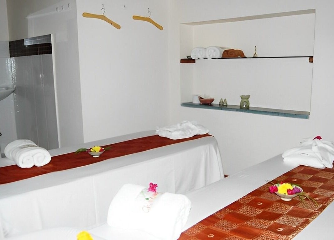 Relaxing massage room at Chaitanya Health & Wellness Pvt. Ltd., Lalitpur, Bagmati Province, NP.