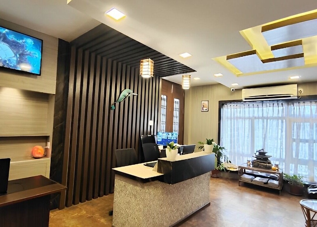Chaitanya Health & Wellness Pvt. Ltd. reception area in Lalitpur, Bagmati Province, NP with modern decor.