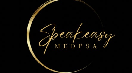 Speakeasy Med Spa logo with elegant gold design, Hamilton, Ontario, CA.