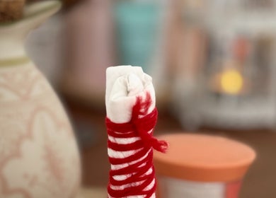 Herbal compress wrapped in red twine at Siberica Body&Mind Studio, Gosford, New South Wales, AU.