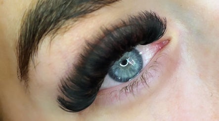 Close-up of enhanced eyelashes at Lash Xtend, New Ollerton, England, GB showcasing professional lash extensions.