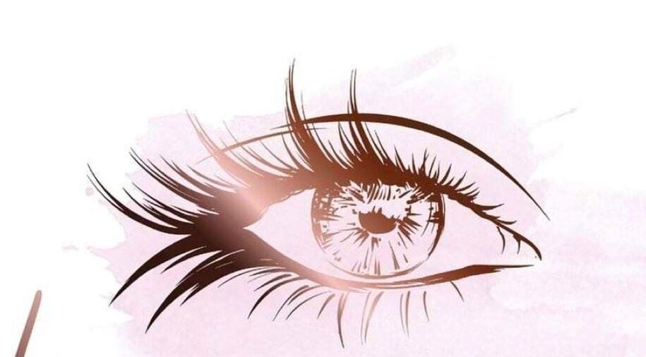 Stylized eye with lush lashes at Lashgod, Marsden Park, New South Wales, AU.