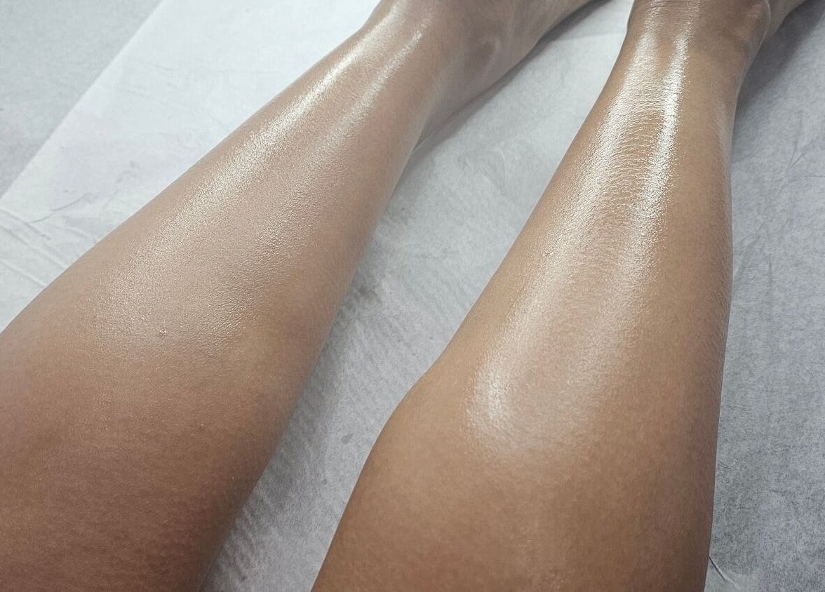 Smooth, freshly waxed legs at GISELLE WAX ROOM-(CHAGUANAS) in Chaguanas, Chaguanas, TT.