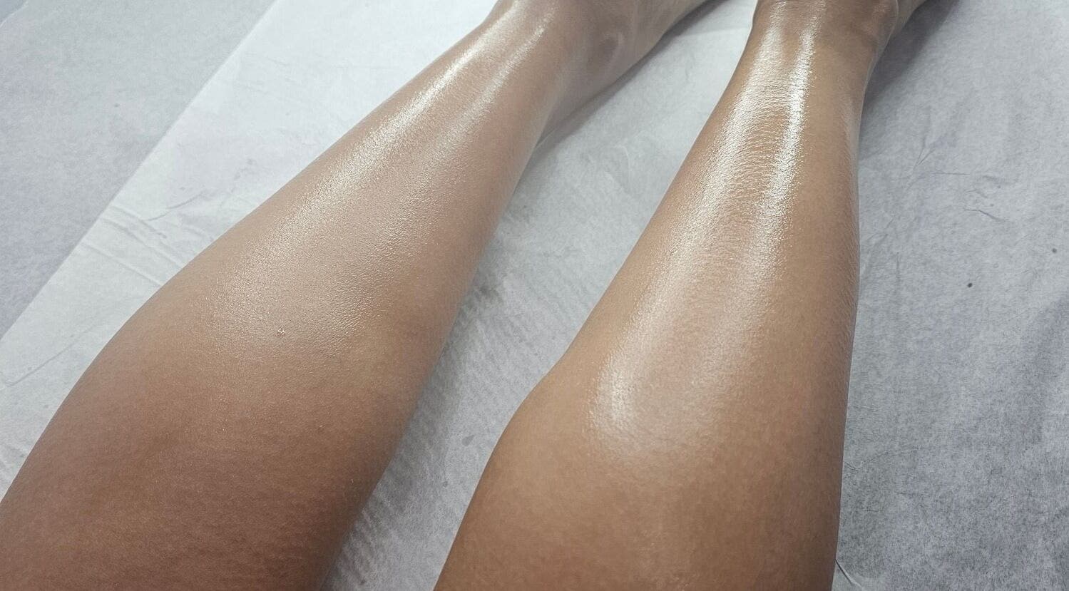 Smooth, freshly waxed legs at GISELLE WAX ROOM-(CHAGUANAS) in Chaguanas, Chaguanas, TT.