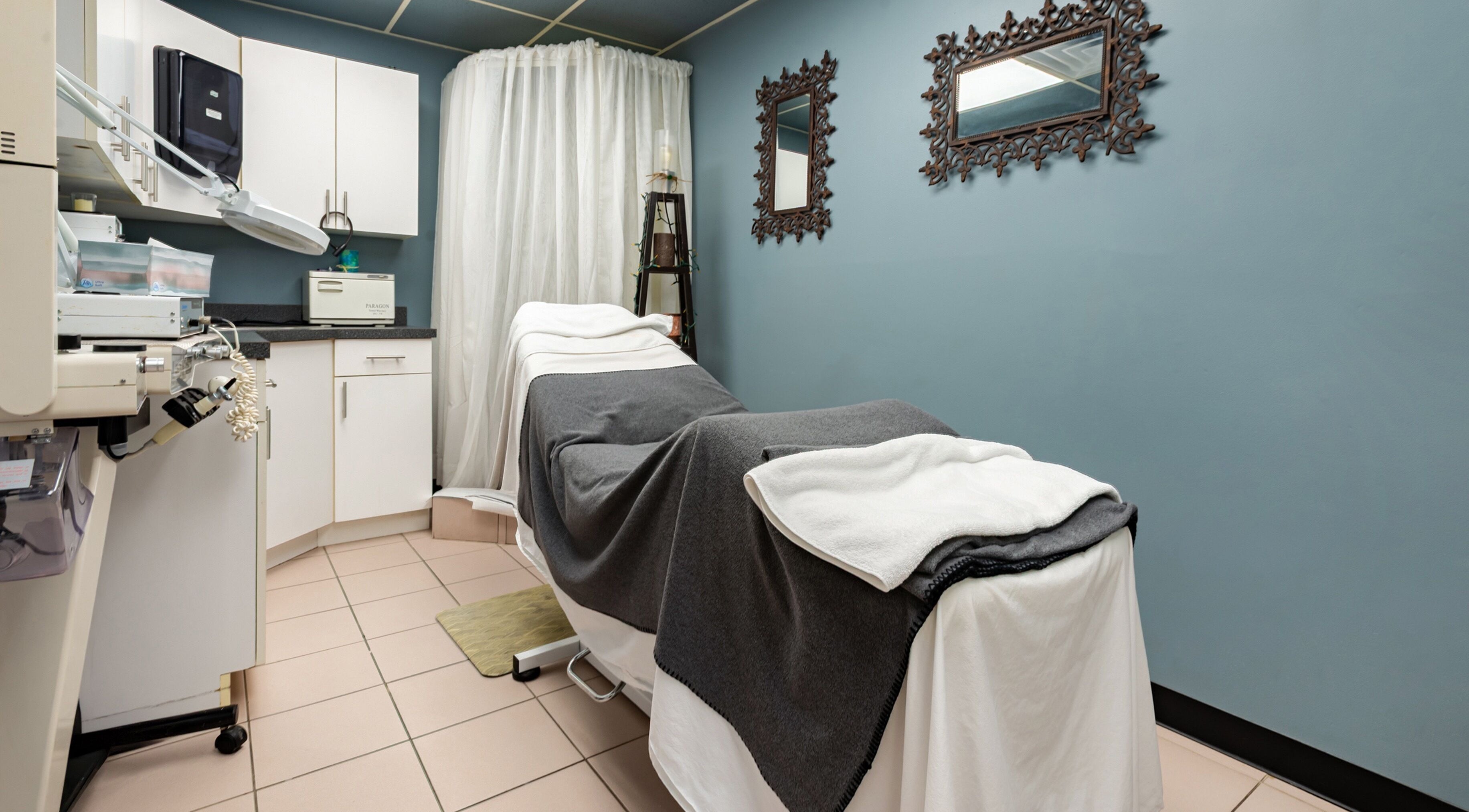 Relaxing treatment room at The Salon and Spa at Randolph LLC, Randolph, New Jersey, US.