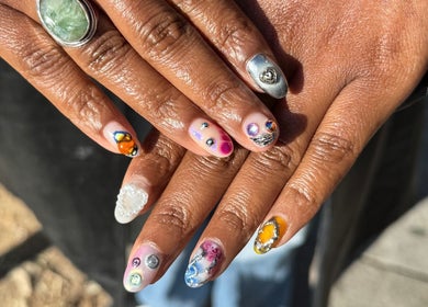 Unique nail art designs at Bicolor Beverly Hills, Beverly Hills, California, US.