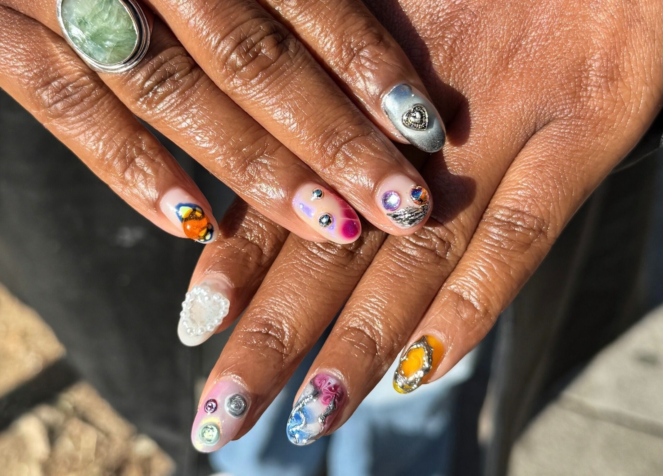 Unique nail art designs at Bicolor Beverly Hills, Beverly Hills, California, US.