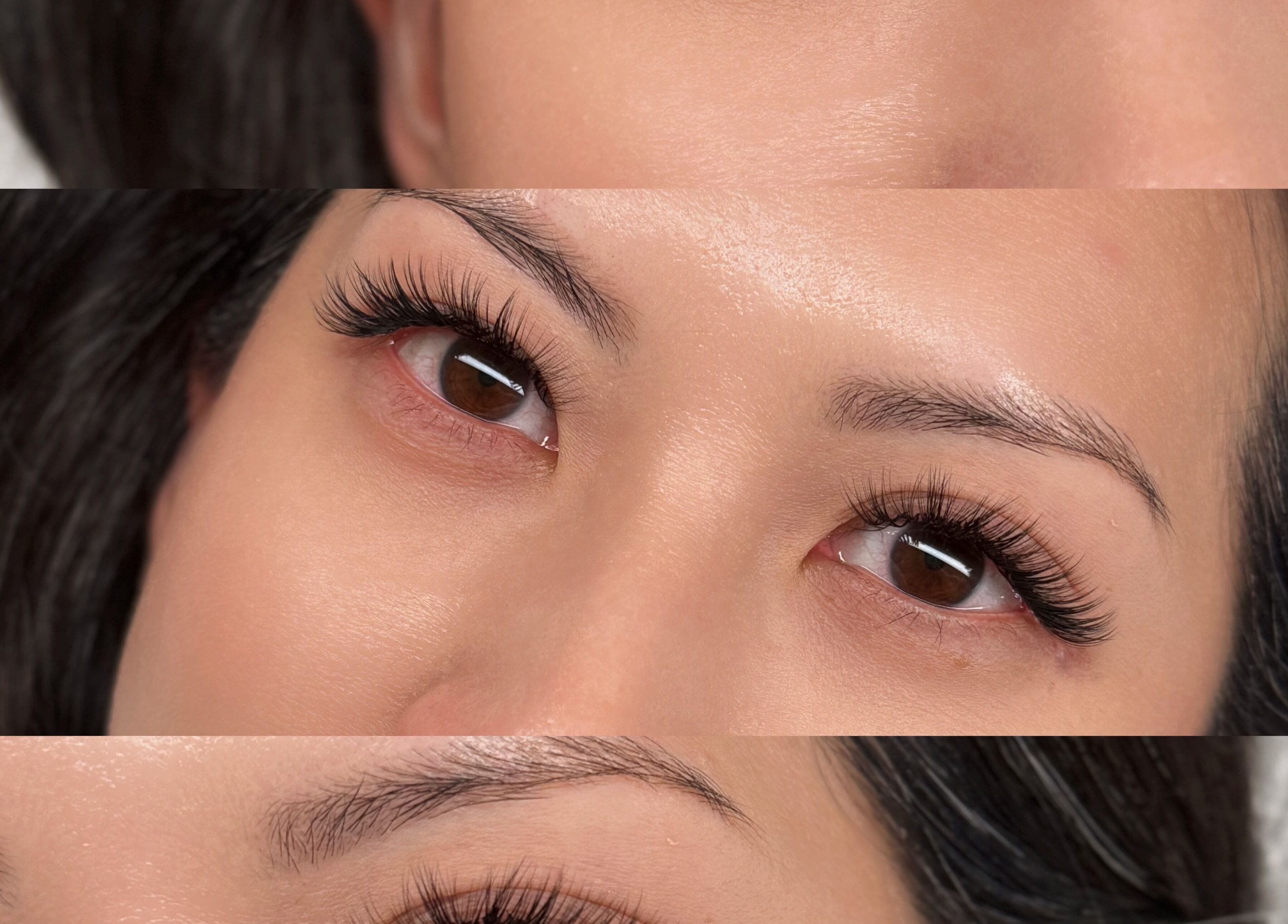 Close-up of lash extensions at Lashes by Adelyn in Riverton, Western Australia, AU.