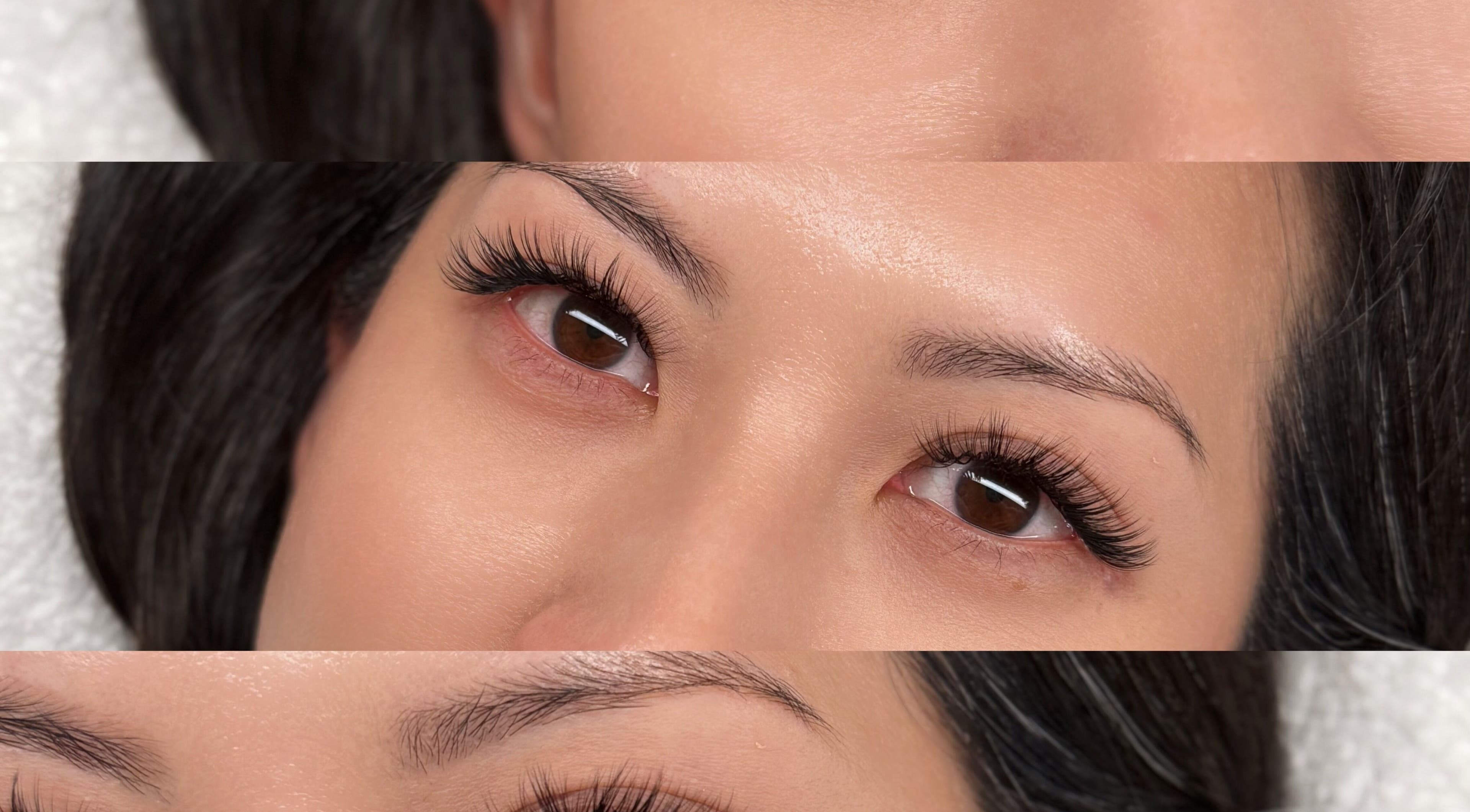 Close-up of lash extensions at Lashes by Adelyn in Riverton, Western Australia, AU.