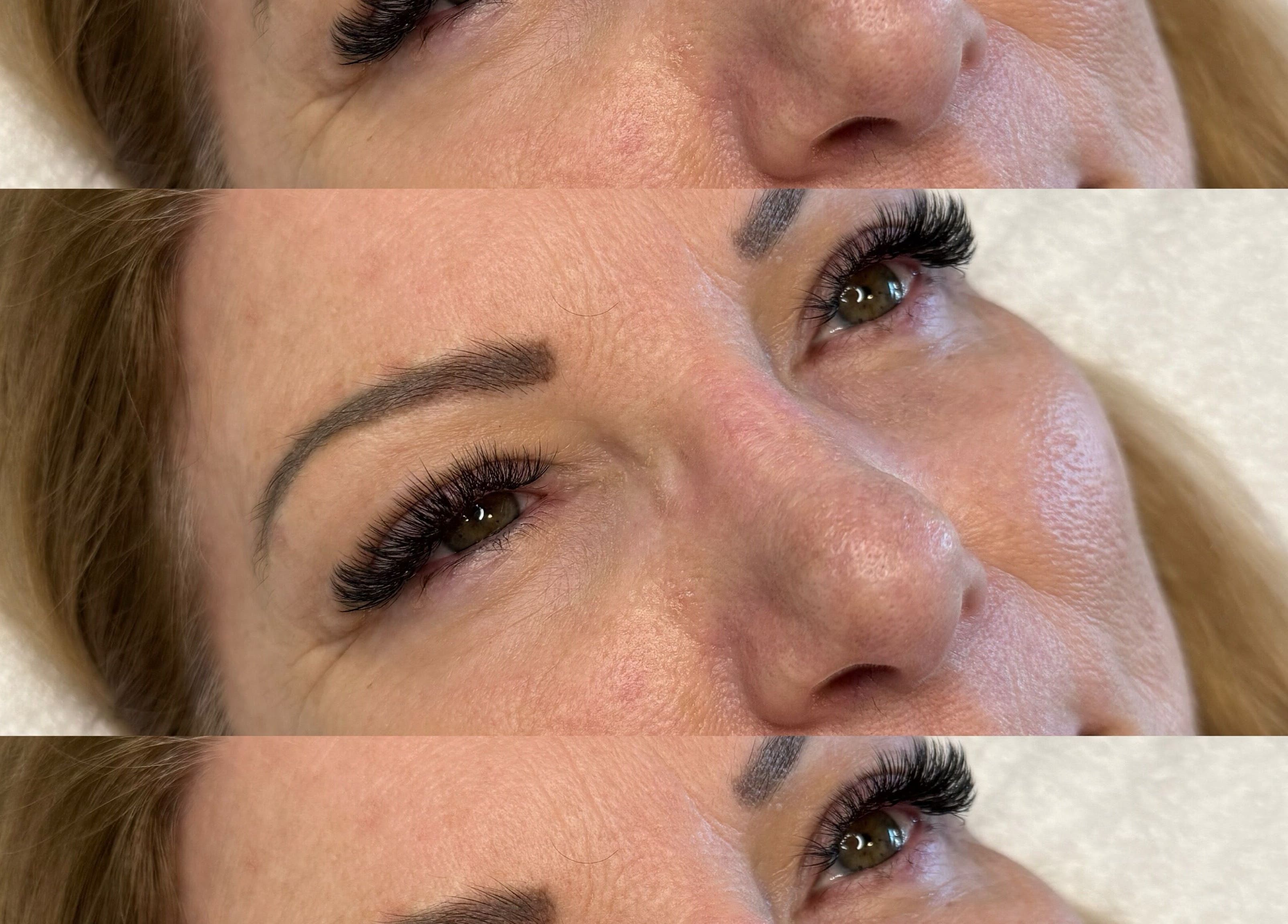 Close-up of dramatic eyelash extensions at Lashes by Adelyn, Riverton, Western Australia, AU.