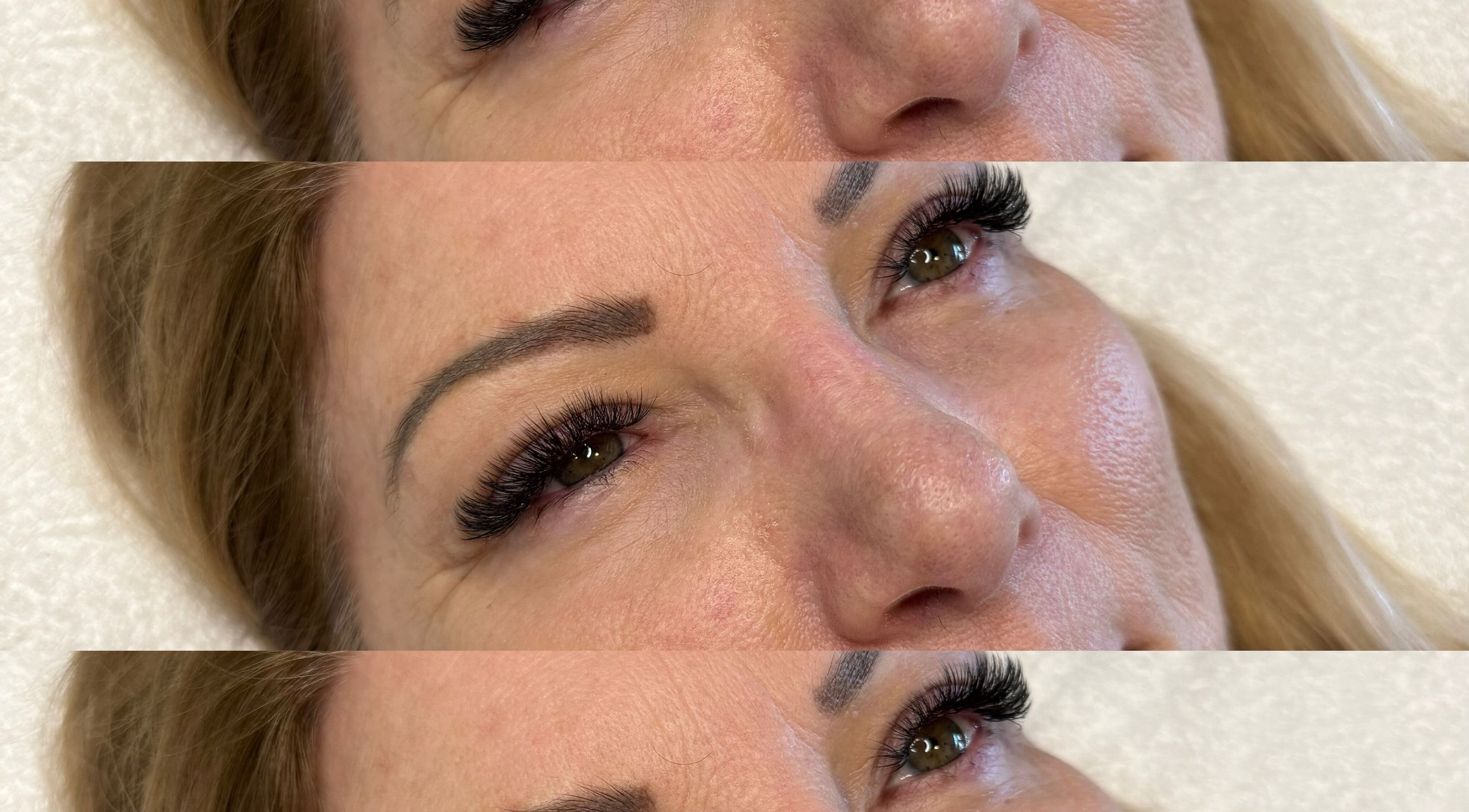 Close-up of dramatic eyelash extensions at Lashes by Adelyn, Riverton, Western Australia, AU.