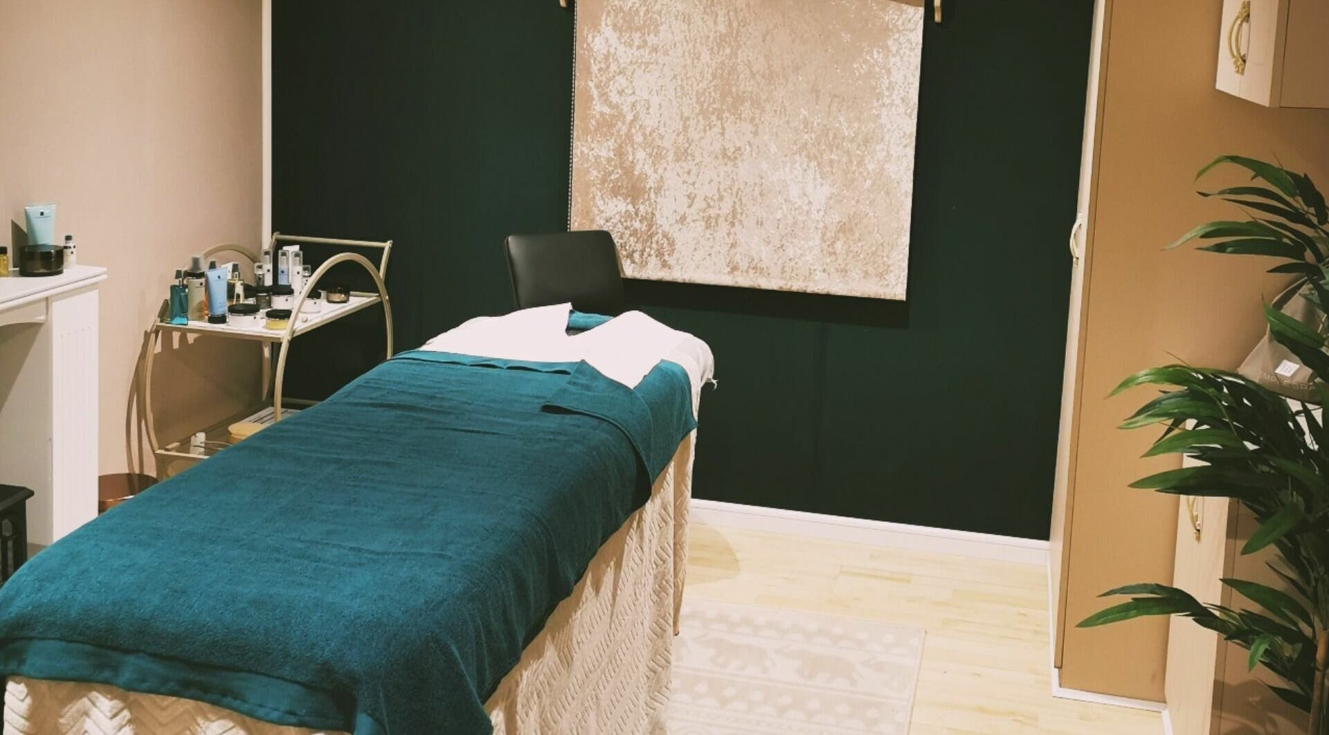 Elegant treatment room at Skinscape Aesthetics & Beauty Kelso, KELSO, Scotland, GB, with a cozy massage bed.