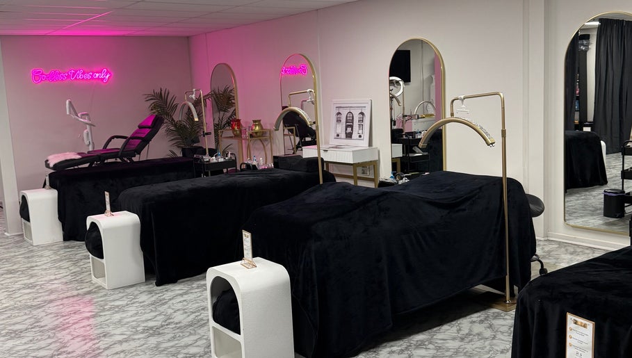 Elegant spa room at Russian Goddess Beauty in Melbourne, Victoria, AU with chic decor and serene ambiance.