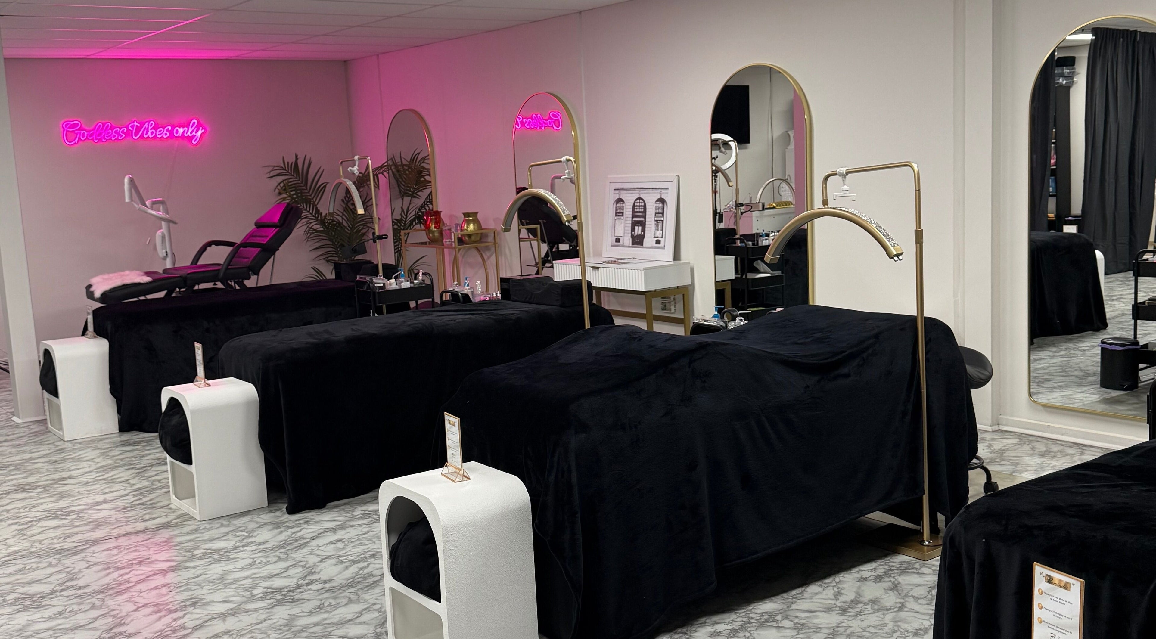 Elegant spa room at Russian Goddess Beauty in Melbourne, Victoria, AU with chic decor and serene ambiance.