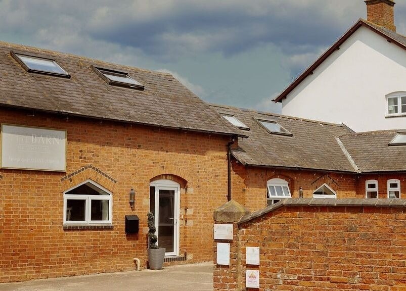 Exterior of Innerspace Wellbeing in Leicester, England, GB showcasing rustic brick architecture.