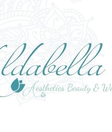 Logo of Aldabella Aesthetics Beauty and Wellness in Berea, Kwazulu-natal, ZA with elegant script and floral designs.