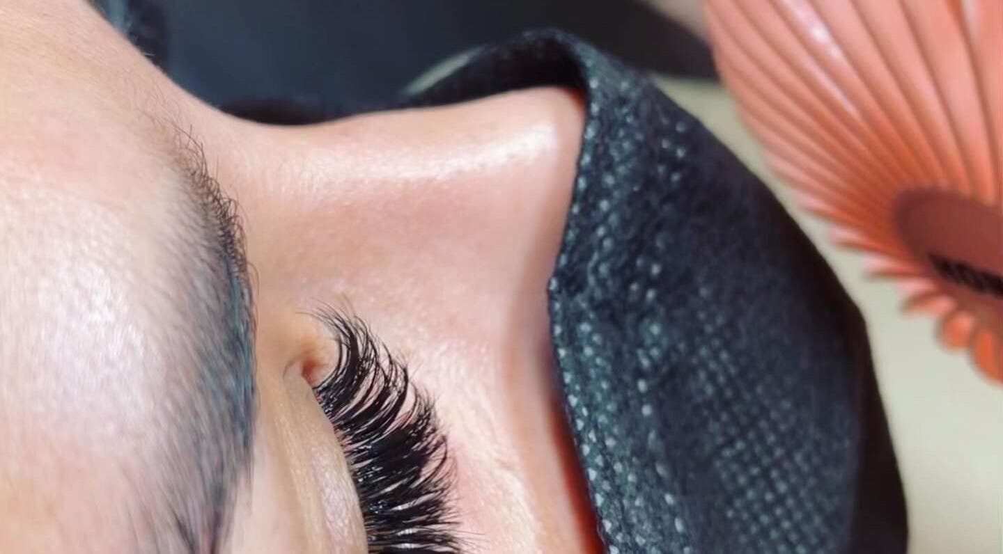 Close-up of eyelash extensions at Lash Loft TT - Hotel Normandie, Port of Spain, Port of Spain Corporation, TT.