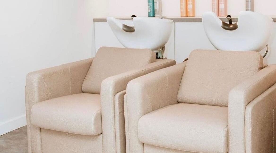 Elegant hair wash stations at Jessica Simpson Studio, Tonbridge, England, GB offer a relaxing experience.