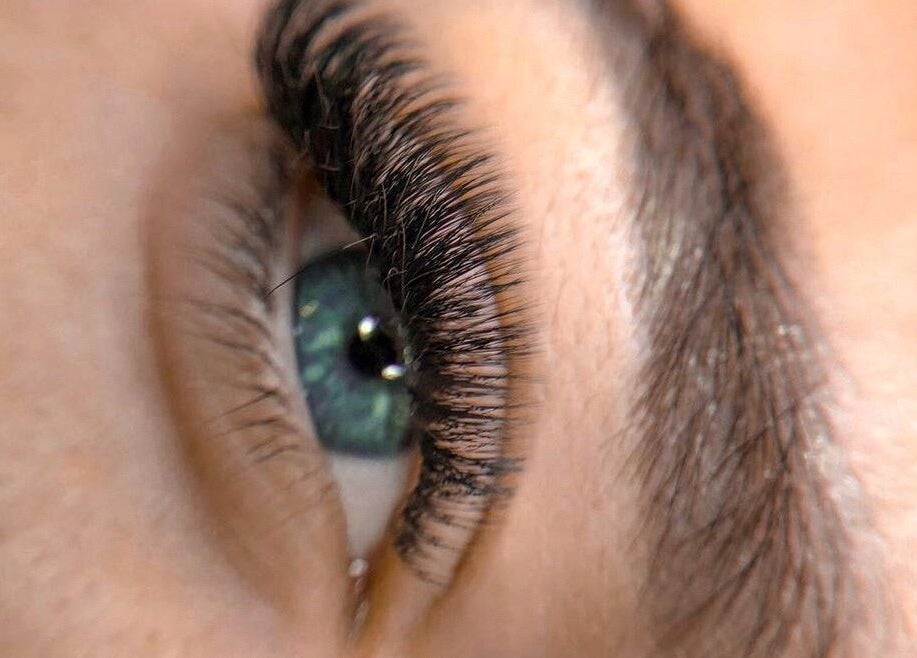 Close-up of beautifully groomed eyelashes at L’House of Beauty, Dublin15, County Dublin, IE.