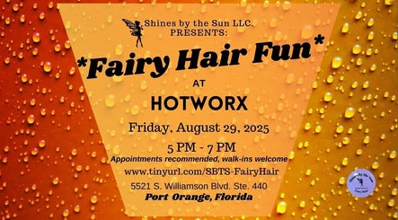 Colorful Fairy Hair Fun event poster at SBTS Fairy Hair ~ HotWorx ~ Port Orange, Port Orange, Florida, US.