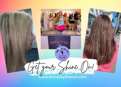 SBTS Fairy Hair ~ Mystic Ice Cream ~ Oxford: Colorful hair strands with a vendor display in Wildwood, Florida, US.